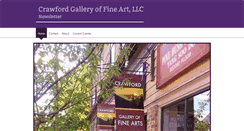 Desktop Screenshot of crawfordgalleryoffineart.com