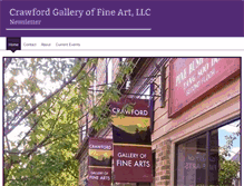 Tablet Screenshot of crawfordgalleryoffineart.com